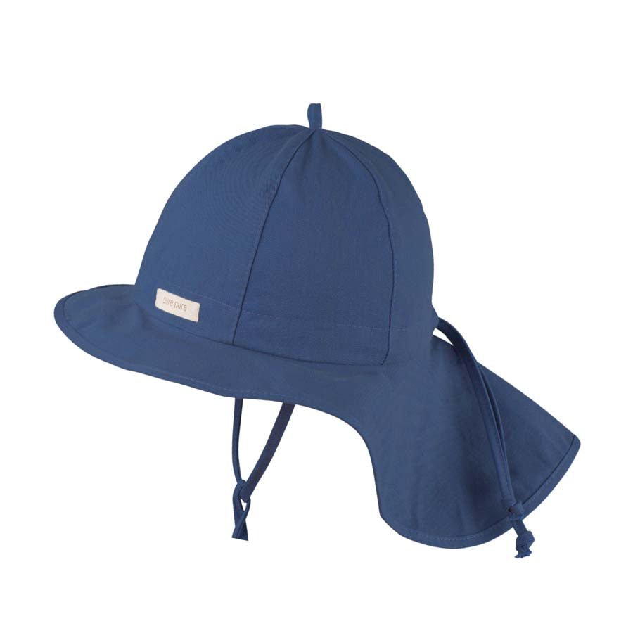PurePure Mütze mit Nackenschutz marine UV 50+ - Familienbande