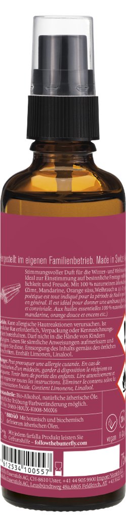 Farfalla Weihnachtsstern Bio-Raumspray 75ml - Familienbande - sonett